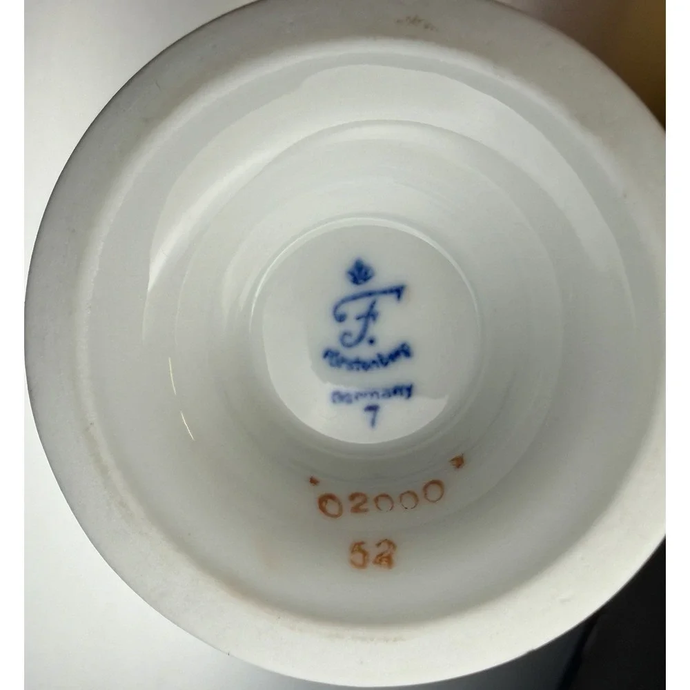 Fürstenburg Empire‎ Porcelain Creamer Gold Trim 5 3/8